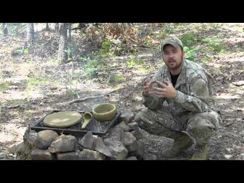 Primitive Survival Tools Series- Clay Skillet, Bowl, and Ladle