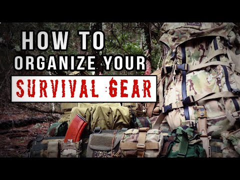 How To: Organize Your Survival Kit | Bug Out Bag With The Line System #tacticalgear #bugoutbag
