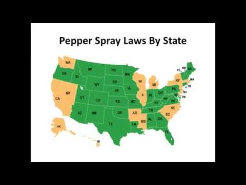 Pepper Spray Laws by State (United States)