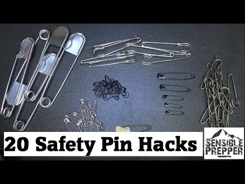 20 Safety Pin Uses for Survival