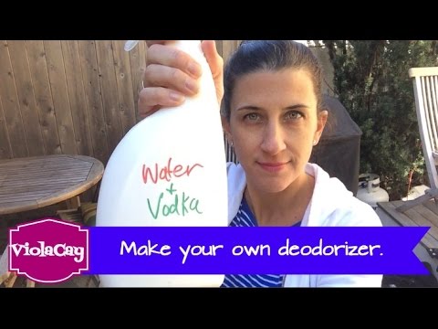 Vodka Spray Deodorizer DIY