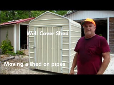 Moving a shed on pipes