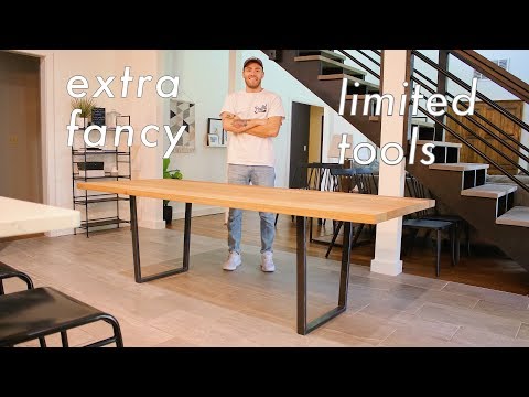 How To Build a HIGH QUALITY Dining Table with LIMITED TOOLS // #DIY // #Woodworking