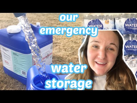 WATER SUPPLY for beginner preppers // prepping for beginners 2022 // emergency water stockpile