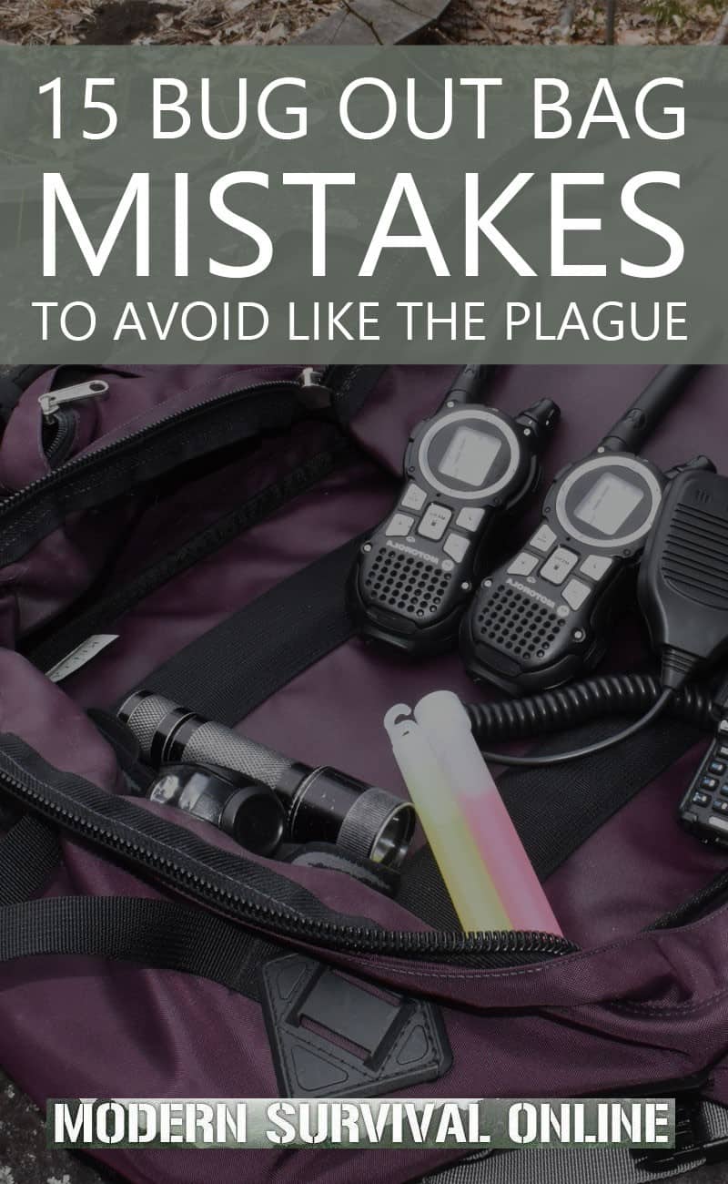 bug out bag mistakes pinterest