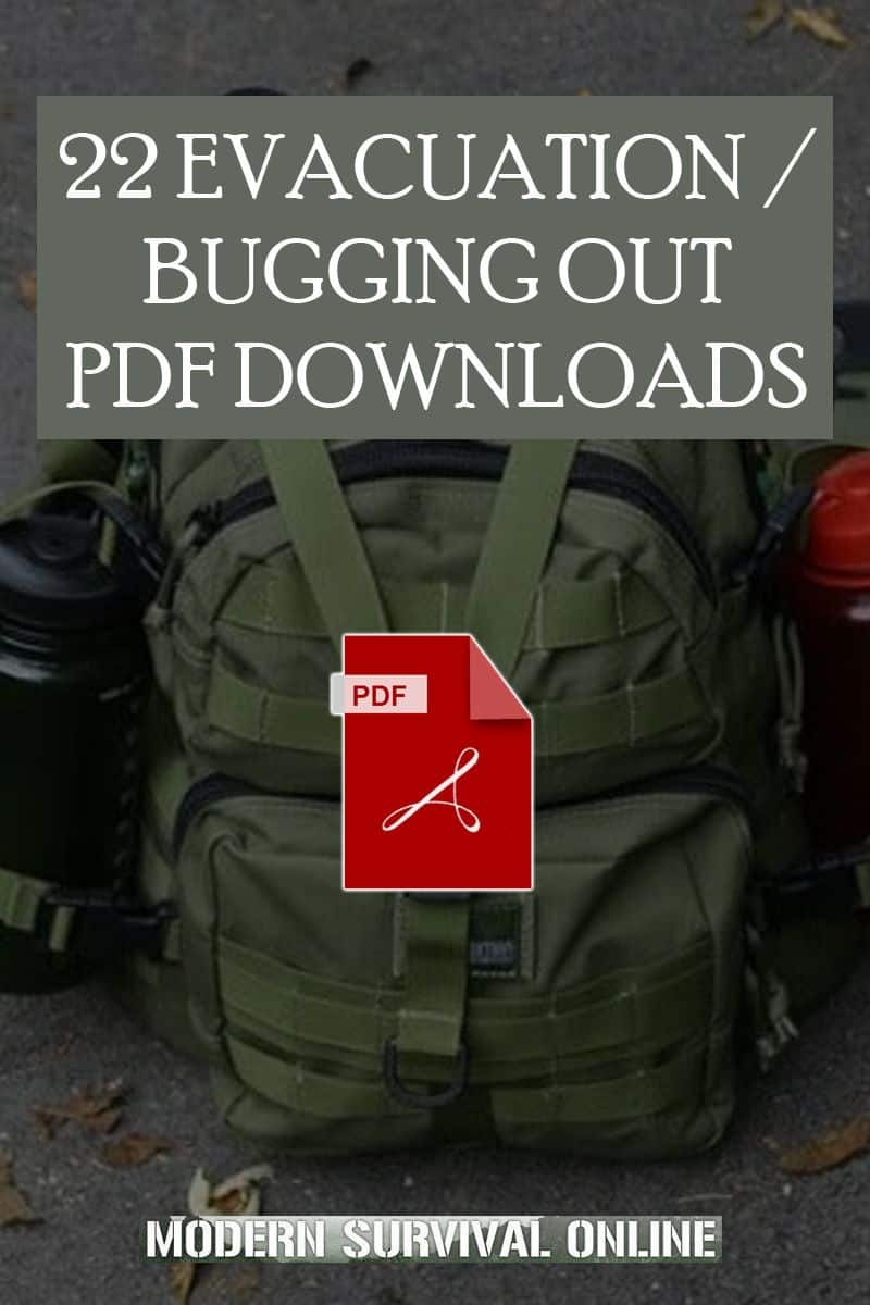 bug out bag checklists pin image