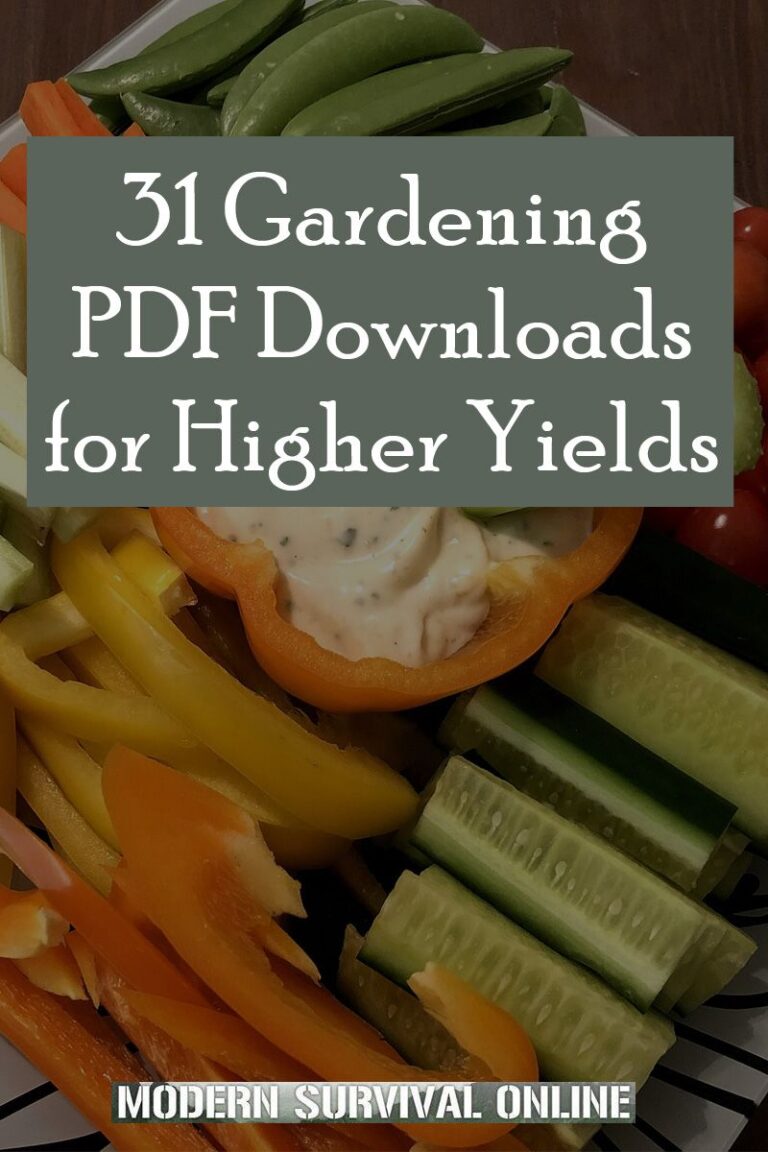 31 Gardening PDF Downloads for Higher Yields - Modern Survival Online