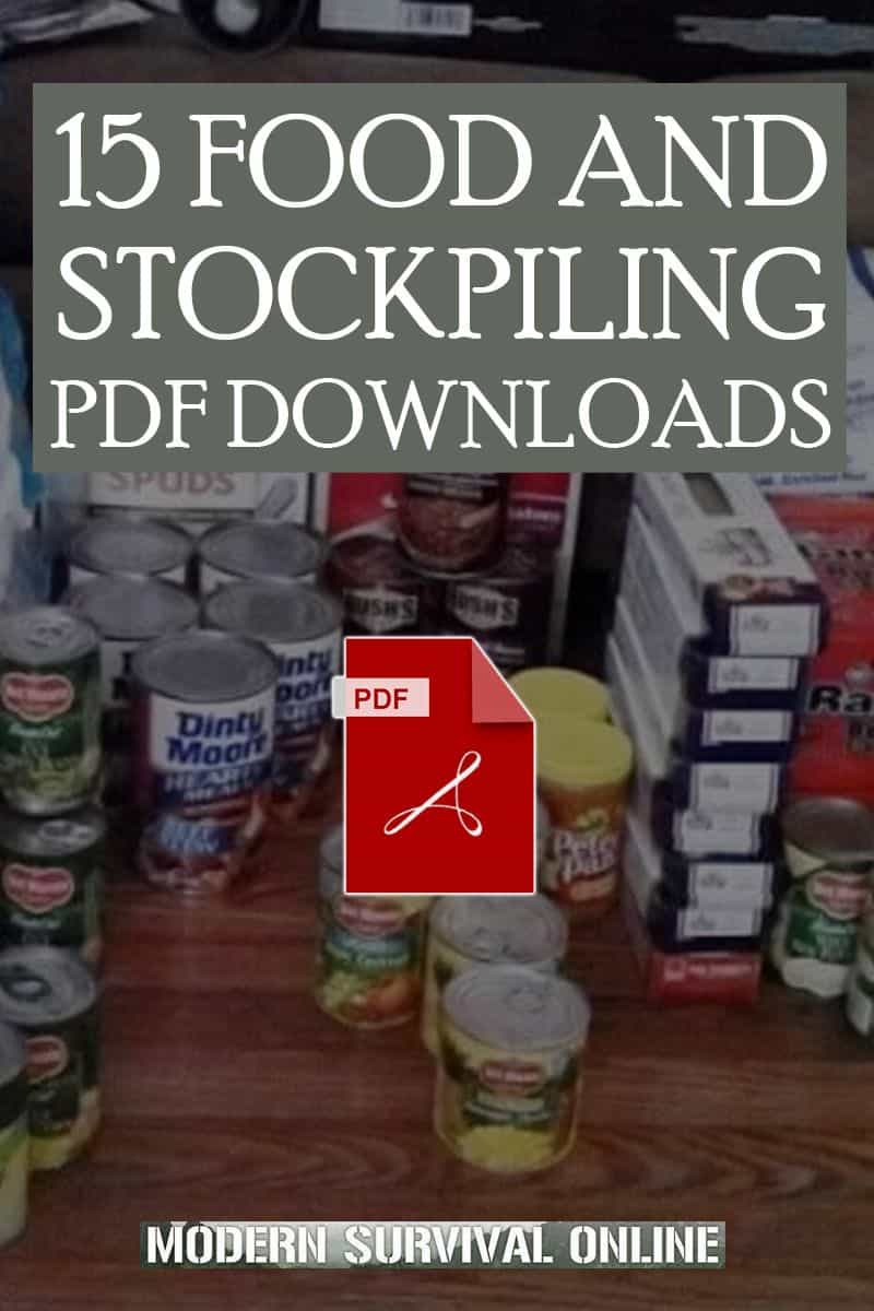 food an stockpiling Pinterest image