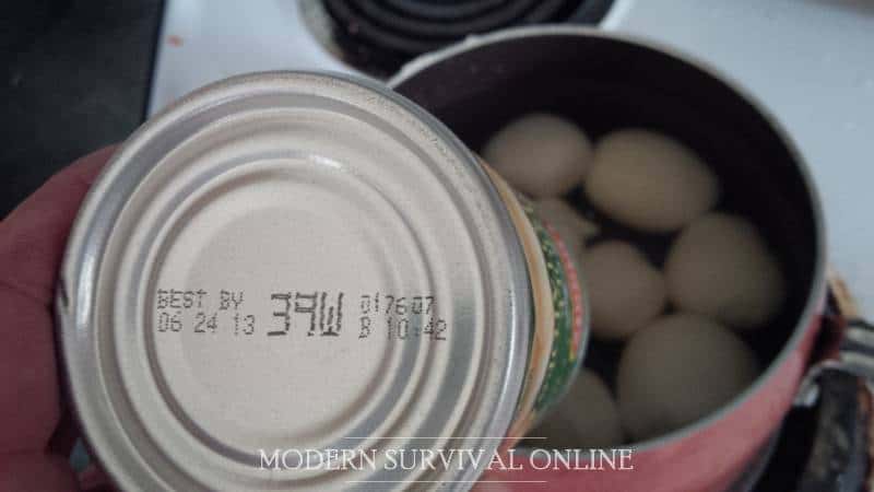 open can of canned whole potatoes