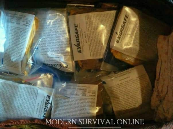 pouches of Eversafe MREs