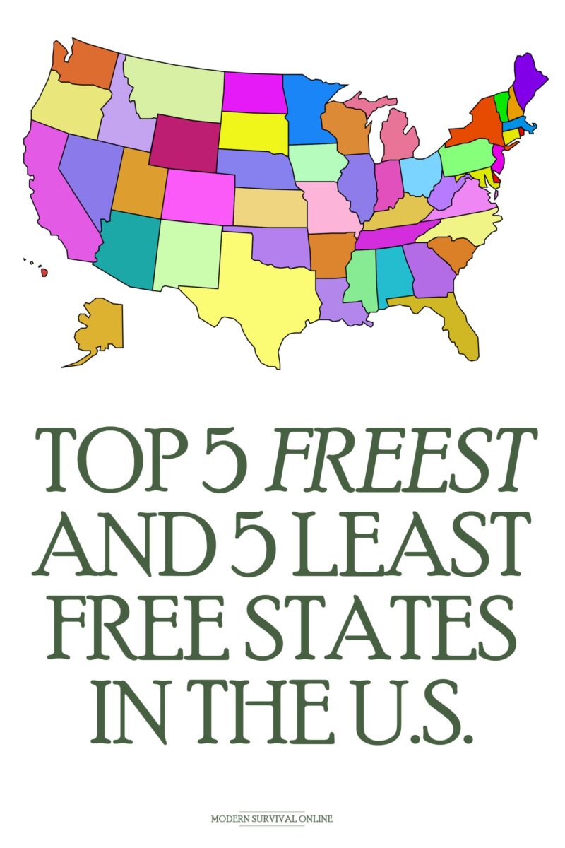 top free states USA Pinterest image