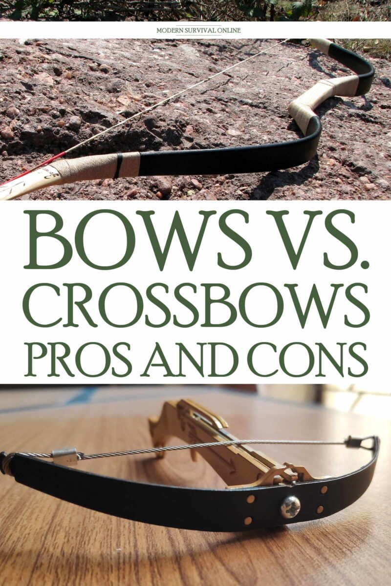 bows vs. crossbows pin image