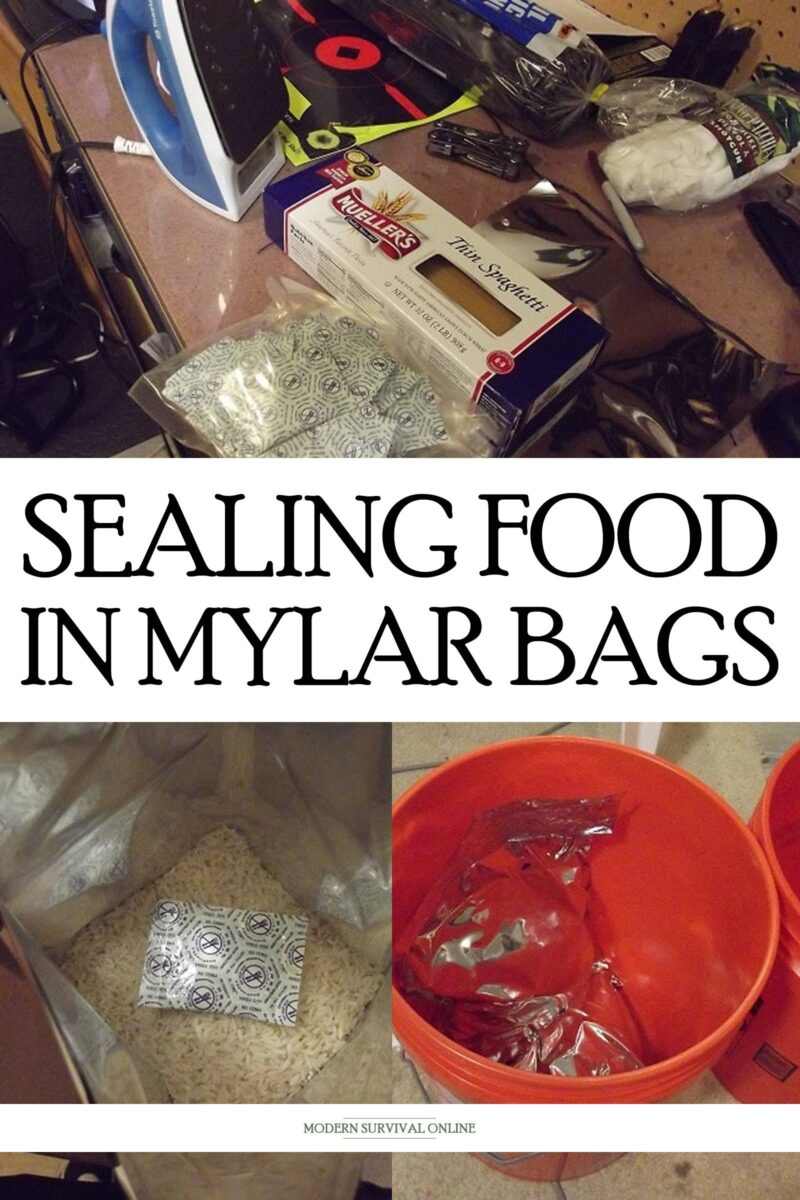 sealing food in Mylar bags Pinterest