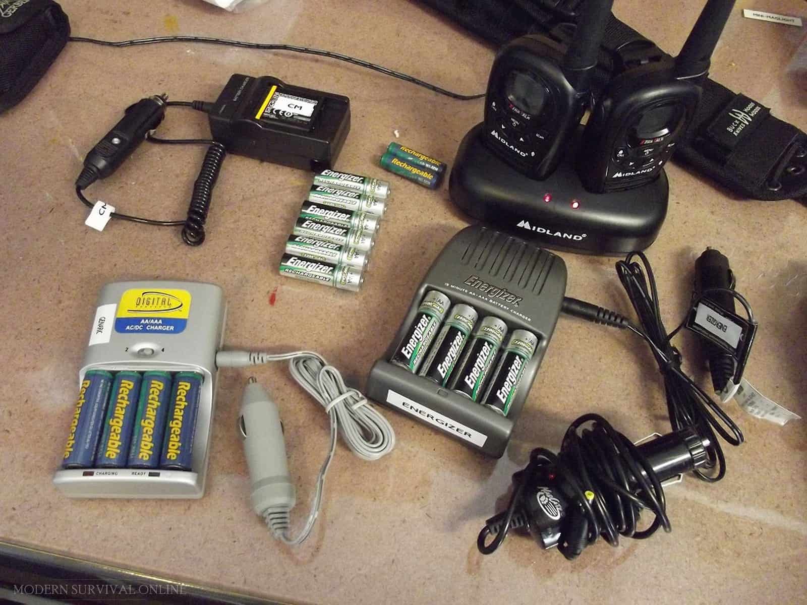 rechargeable batteries and chargers