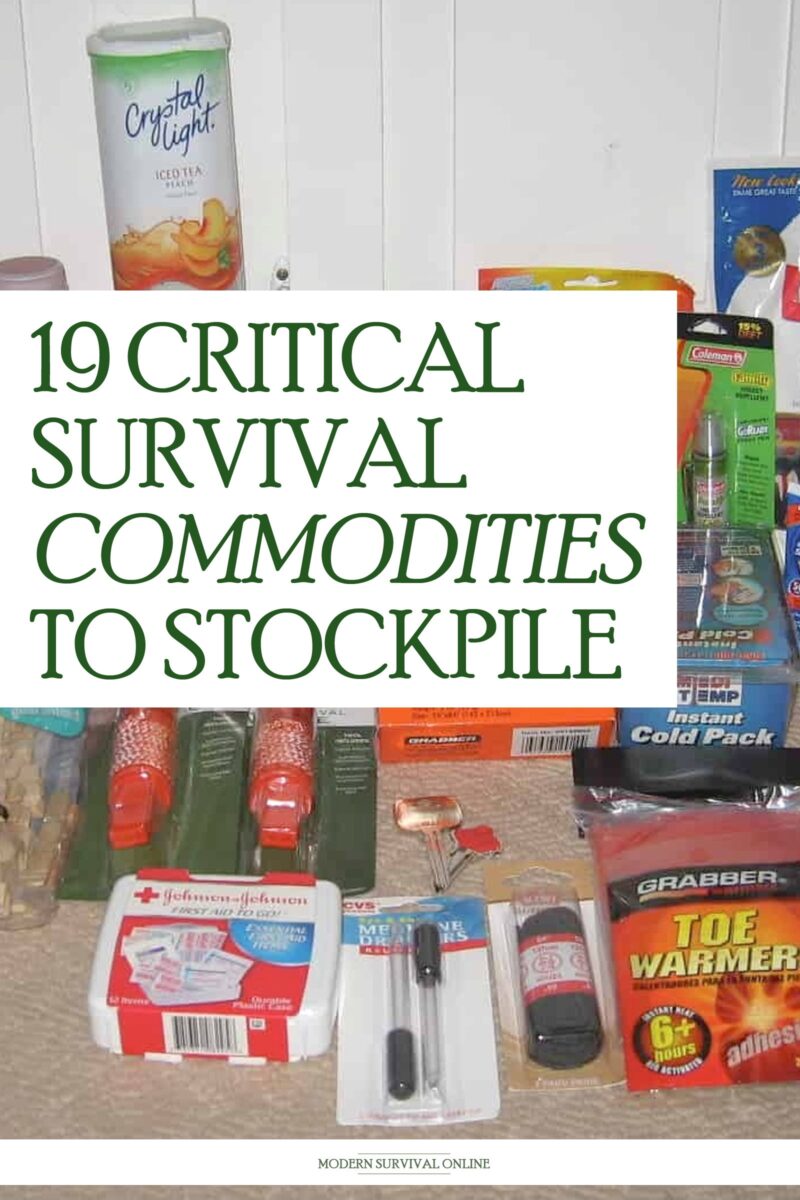 survival commodities Pinterest image