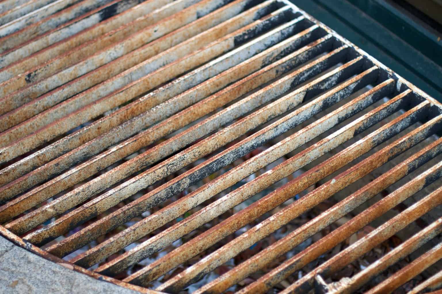 rusty barbecue grill