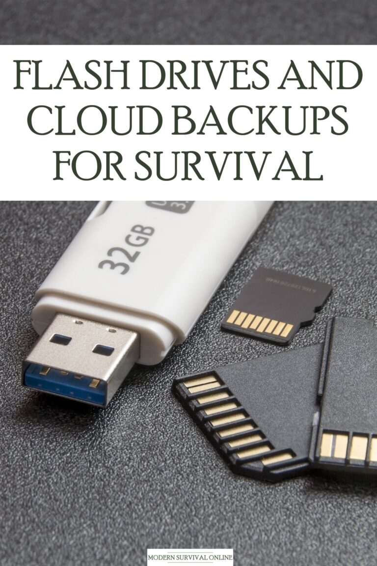 flash drives survival backups Pinterest image