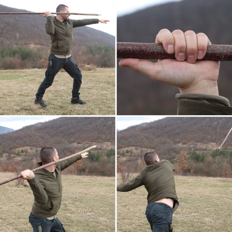 how to throw a spear collage