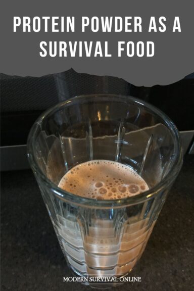 Protein Powder Survival Food Pinterest image