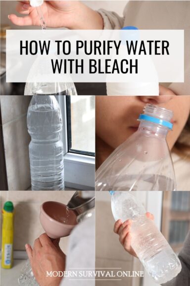 bleach water purification pin image