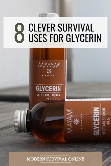 glycerin survival uses Pinterest image